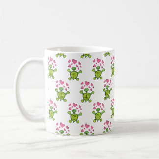 Hugs de tortues (carrelé) Mug de café
