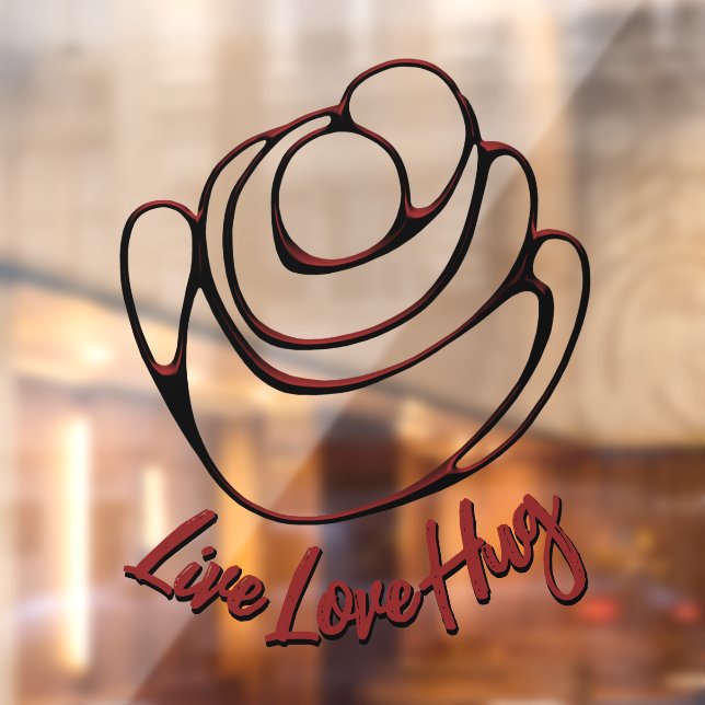 Hugs Decal Personalisiert Liebe Hugs Window Clying Fensteraufkleber (Blatt 2)