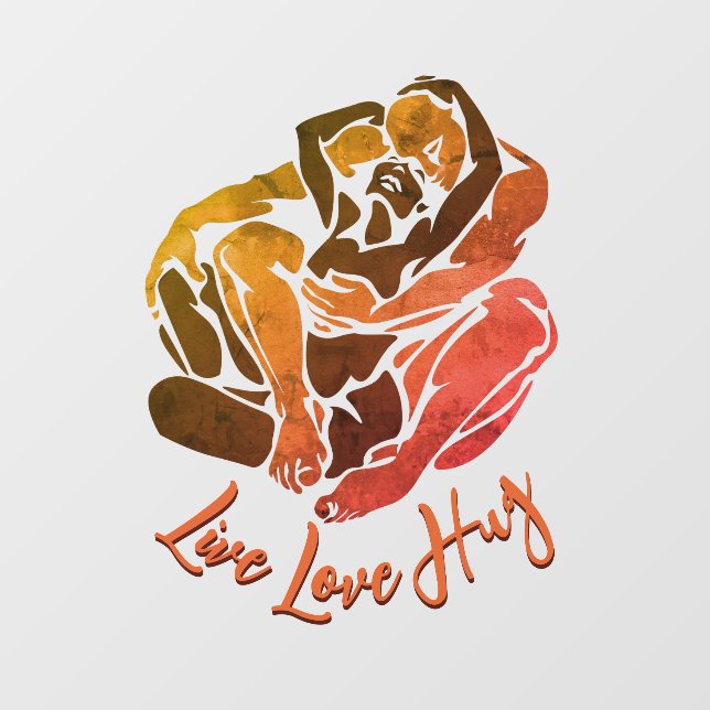 Hugs Decal Personalisiert Liebe Hugs Window Clying Fensteraufkleber (Blatt)