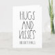 Hugs et baisers drôle Carte Saint Valentin (Devant)