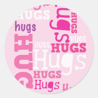 HUGS HUGS HUGS RUNDER AUFKLEBER