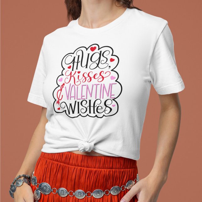 Hugs, kisses and Valentine Wishes, Hearts, Love 2  T-Shirt (Von Creator hochgeladen)