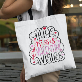 Hugs, kisses and Valentine Wishes, Hearts, Love 2 Tasche