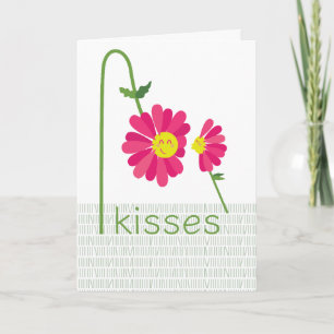 Hugs & Kisses Daisies Karte
