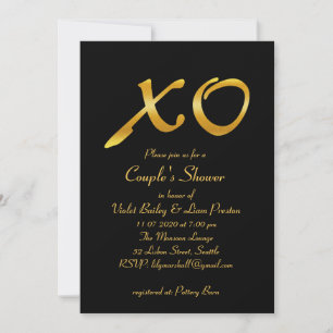 Hugs & Kisses Invitation douche de couple