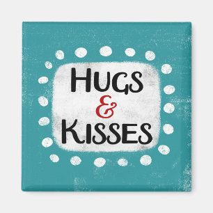 Hugs & Kisses Kühlschrank Magnet