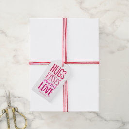 Hugs Kisses Liebe Valentinstag Gift Tags Geschenkanhänger