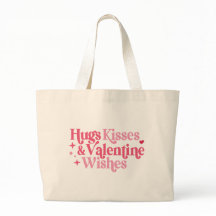 Hugs Kisses Valentine Wis Sac fourre-tout