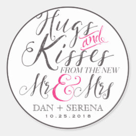 Hugs Kisses von Gastgeschenk Hochzeit Sticker