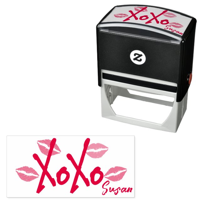 Hugs Kisses XOXO Permastempel (Beispiel)