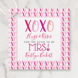 Hugs & Kisses (XOXO) Valentine's Day Bridal Shower Geschenkanhänger