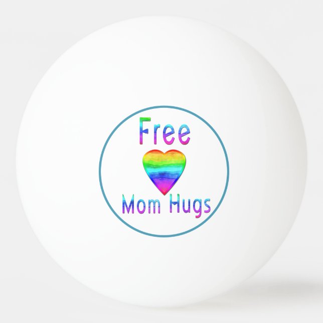 Hugs LGBT, moderne Mama Tischtennisball (Vorderseite)