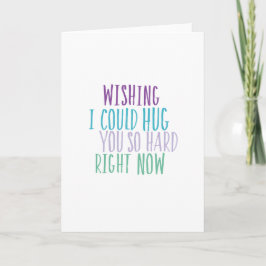 Hugs so harte Angebotskarte Karte