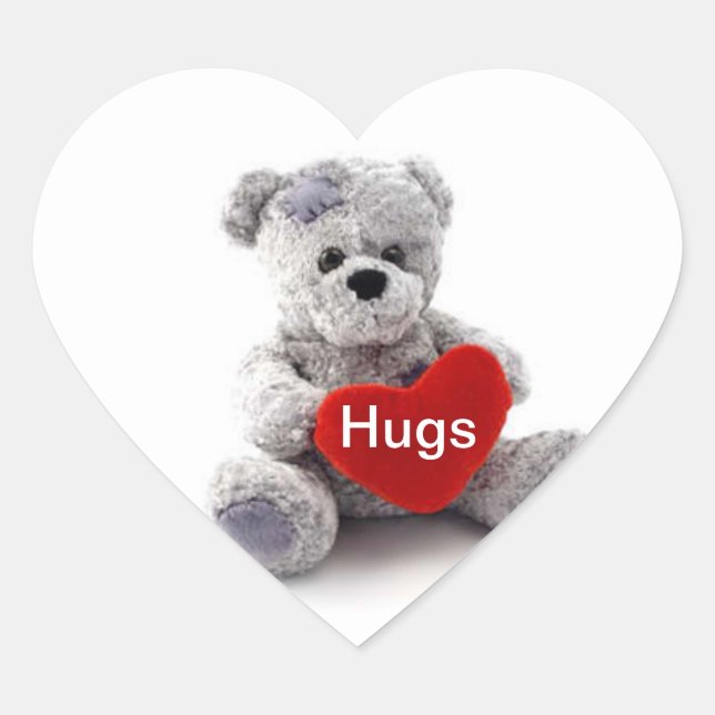 Hugs Teddy Bar Sticker (Vorderseite)
