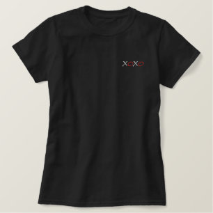 Hugs und Kisses Besticktes T-Shirt