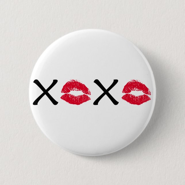 Hugs und Kisses Button (Vorderseite)
