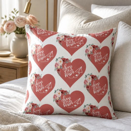 Hugs und Kisses Herzkissen Kissen