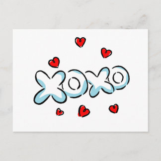 Hugs und Kisses Merchandise Postkarte