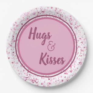 Hugs und Kisses Pappteller