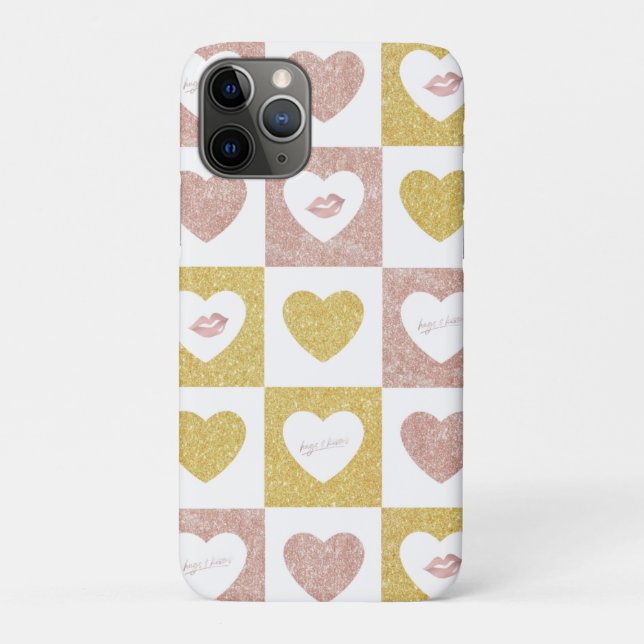 Hugs und Küsse Case-Mate iPhone Hülle (Rückseite)
