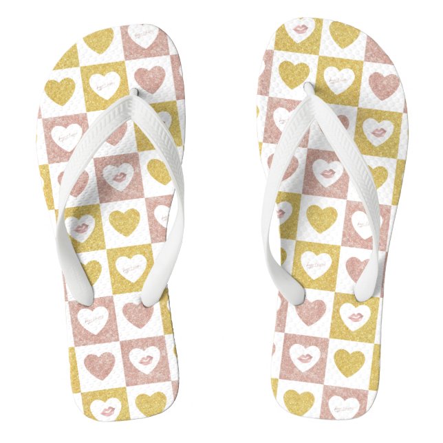 Hugs und Küsse Flip Flops (Fußbett)