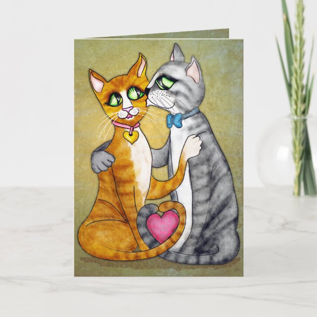 Hugs und Küsse für Liebste Karte (Vorderseite)