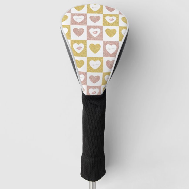 Hugs und Küsse Golf Headcover (Vorderseite)