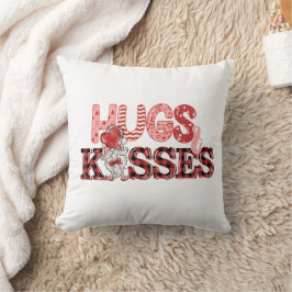 Hugs und Küsse Personalisierte Valentine Kissen