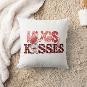 Hugs und Küsse Personalisierte Valentine Kissen