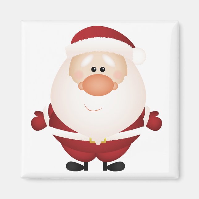 Hugs vom Weihnachtsmann Magnet (Vorne)