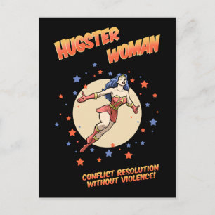 Hugster Frau Postkarte