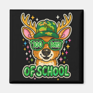 Hugvyn 100 Tage Schulfeste Rehjagd Jungen Camo B Magnet