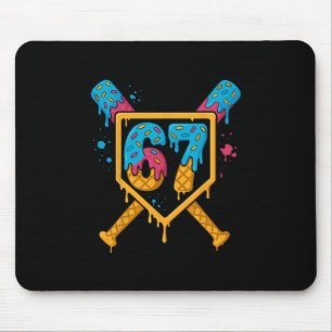 Hugvyn 67 Verkaufe Eiscreme-Tropf Six Seven Genz A Mousepad
