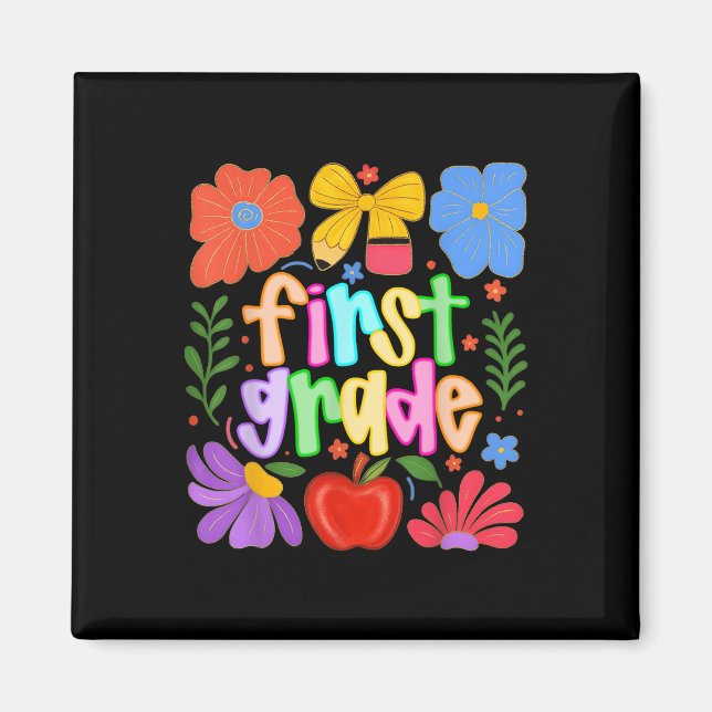 Hugvyn Back To School_ Erster Klasse Vorbereiteter Magnet (Vorne)