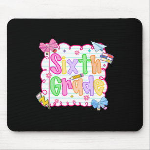Hugvyn Ck Zur Schule Süße Sechste Klasse Preppy-Le Mousepad