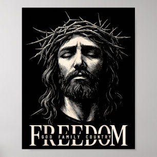 Hugvyn Dom Jesus Christliches Gesicht Krone Gott F Poster