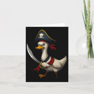 Hugvyn Halloween Piraten Gans Grusel Gans Kostüm Karte