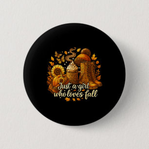 Hugvyn Herbst Herbst_ Nur Ein Mädchen Das Herbst K Button
