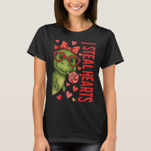 Hugvyn I Steal Hearts Jungen T Rex Valentine Dinos T-Shirt