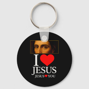 Hugvyn Ich liebe Jesus Ich Herz Jesu Glaube Amerik Schlüsselanhänger