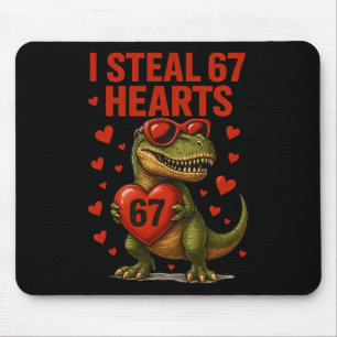 Hugvyn ich stehle 67 Herzen Valentinstag Dinosauri Mousepad