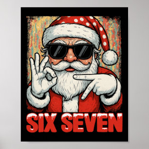 Hugvyn Lustiger Sechs Sieben Meme Weihnachten Cool Poster