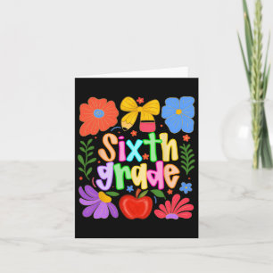 Hugvyn Zurück zur Schule Sechster Stufe Preppy Tea Karte