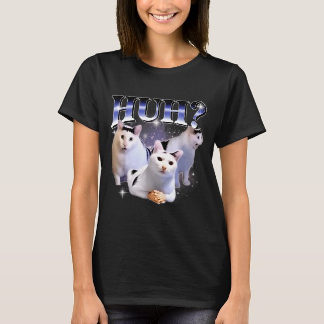 Huh Funny Dank Cat Stud Oddly Bootleg Specific Dan T-Shirt (Vorderseite)