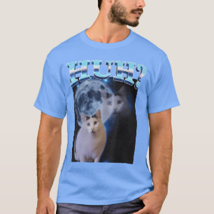 Huh Lustige Dank Cat Meme Hässliche Geschenke Goof T-Shirt