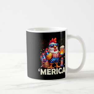 Huhn 4. Juli Feuerwerk Shirt Chicken Drinki Kaffeetasse