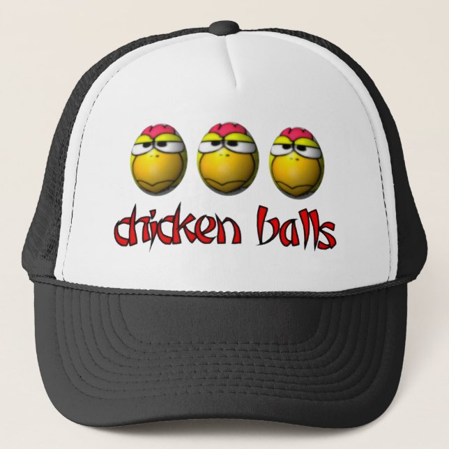 Huhn-Ball-Hut Truckerkappe (Vorderseite)