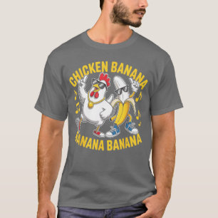 Huhn Banane Banane Banane Musikliebhaber Musiker T-Shirt