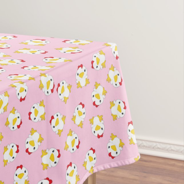 Huhn Birthday Party Pink Tischdecke (Beispiel)
