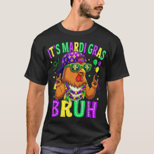 Huhn Bruh Mardi Gras Jungen Mädchen Kinder Karneva T-Shirt